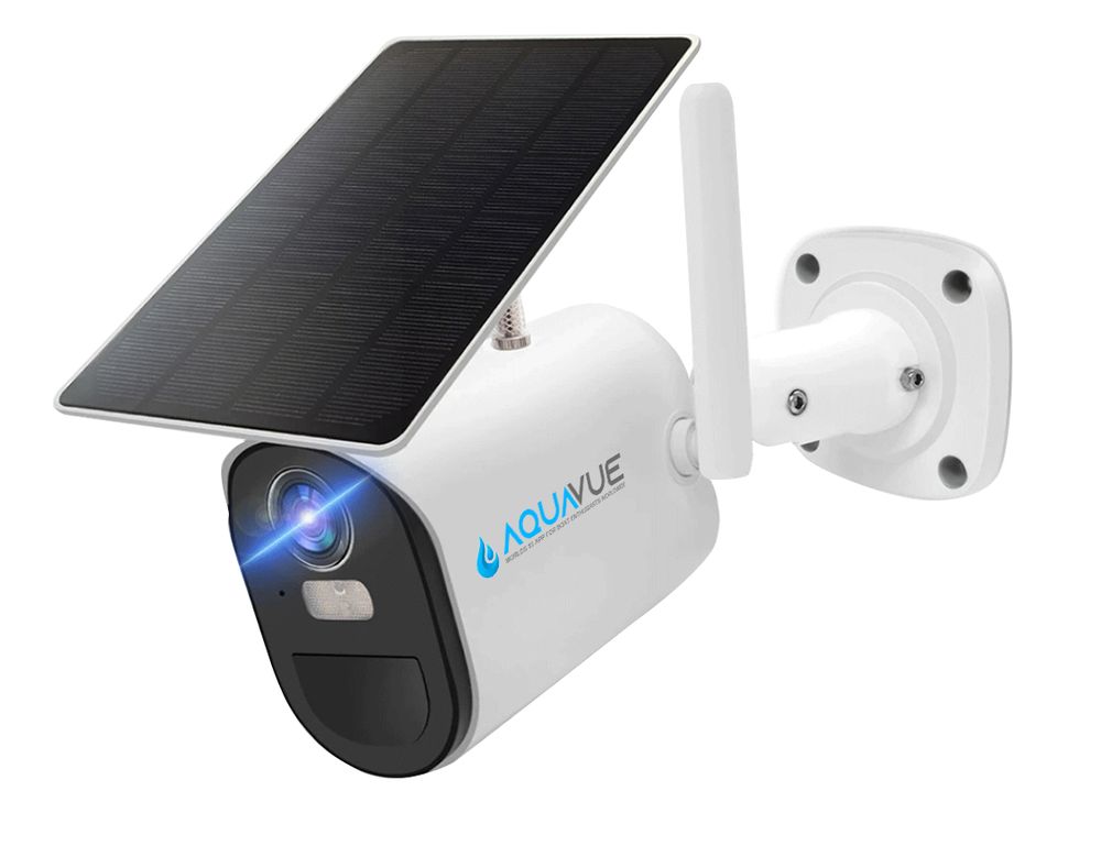 AquaVue Solace 4G solar-powered boat security camera